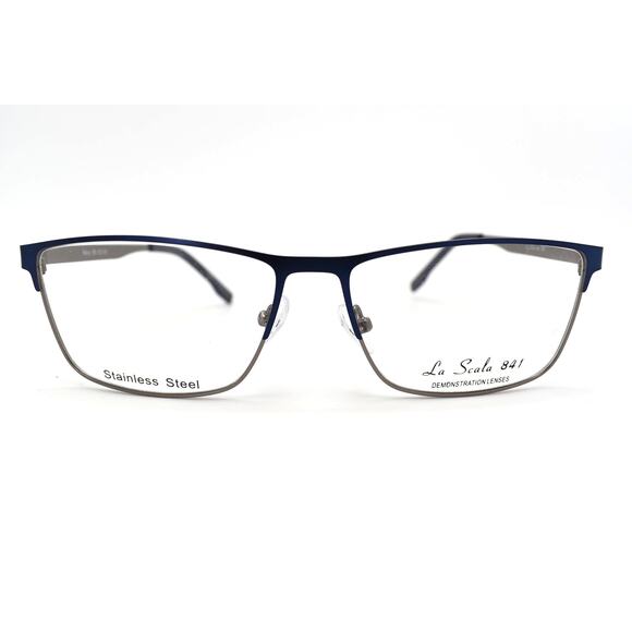 La Scala 841 Navy 56-15-145mm Eyeglasses FRAMES ONLY - VERY GOOD CONDITION - Picture 3 of 10
